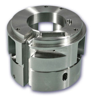 machined alternator end cap for offshore oil drill